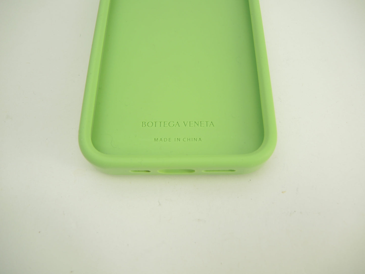 ボッテガヴェネタ iphone14Proケース 中イントレチャート シリコン薄緑 カバー@ 9