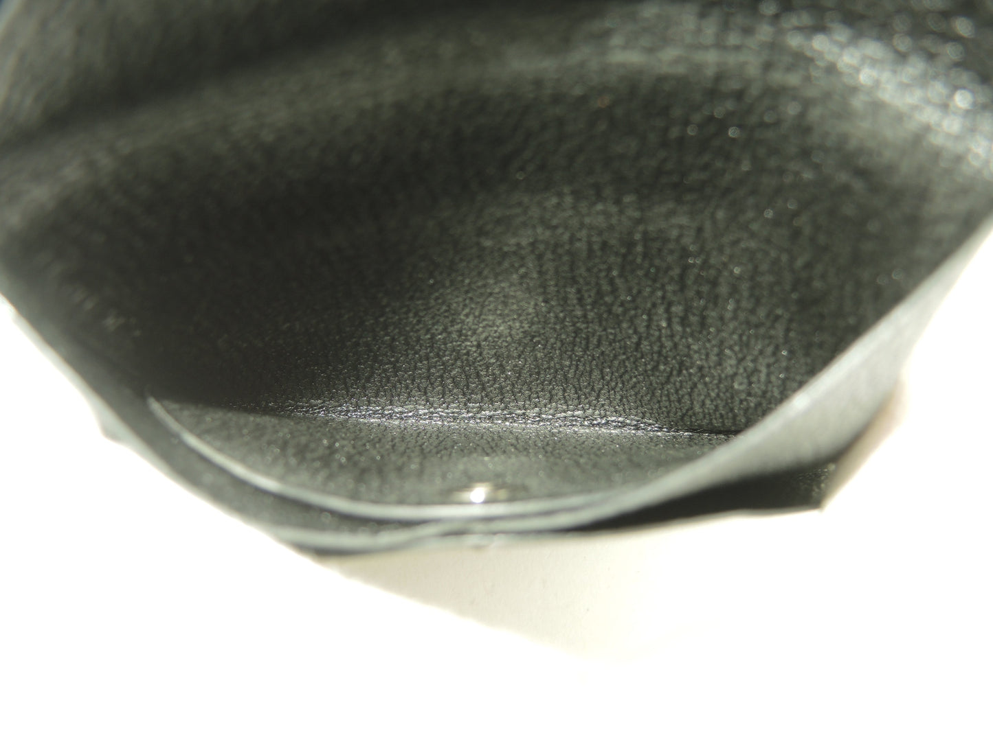 エルメス カルヴィデュオ シェーブルレザー 黒 コンパクトウォレット ミニサイフ@Z