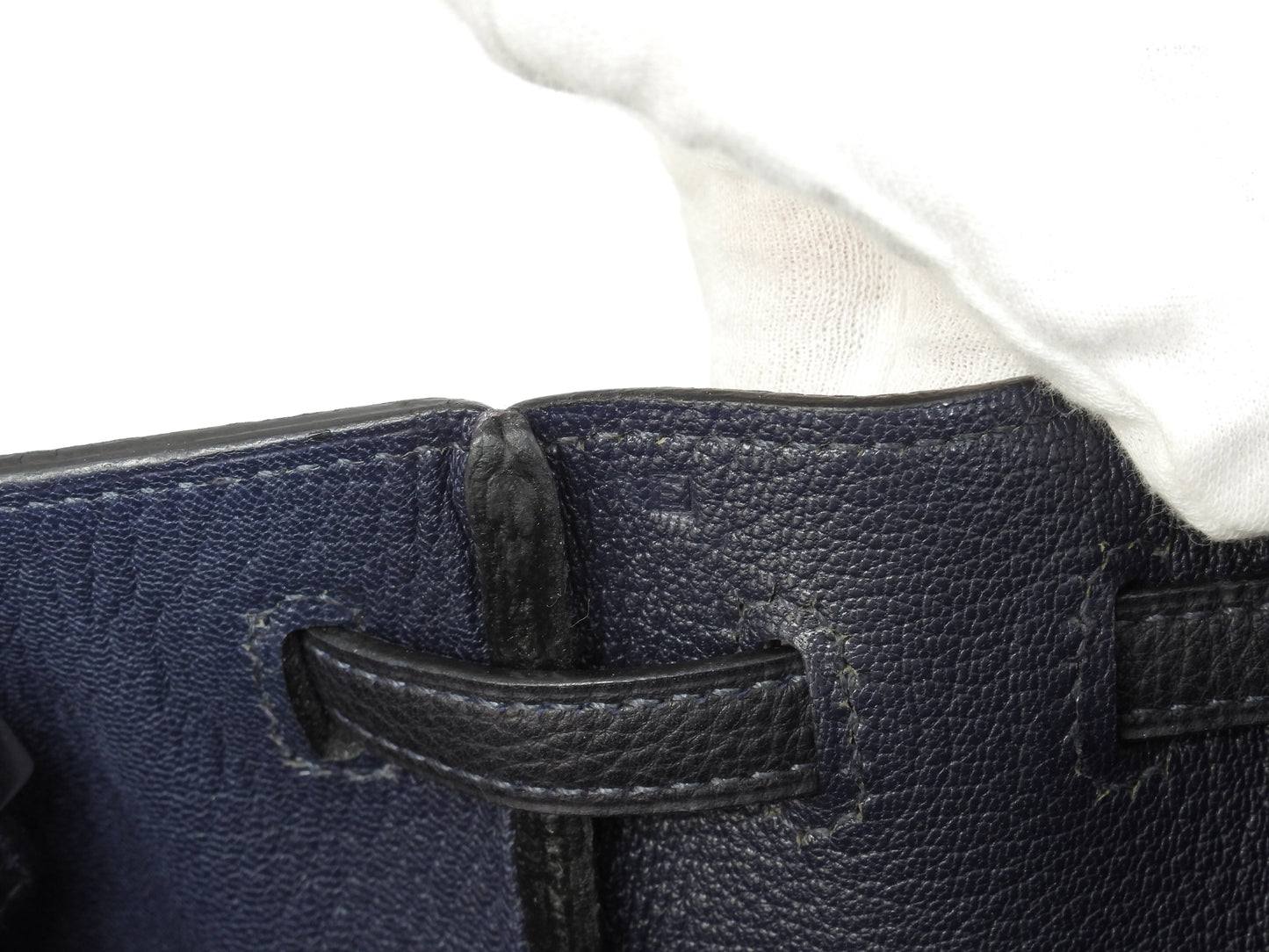 エルメス カバナ トゴ紺 シルバー金具 トートバッグ ショルダーバッグ 極美品@□E