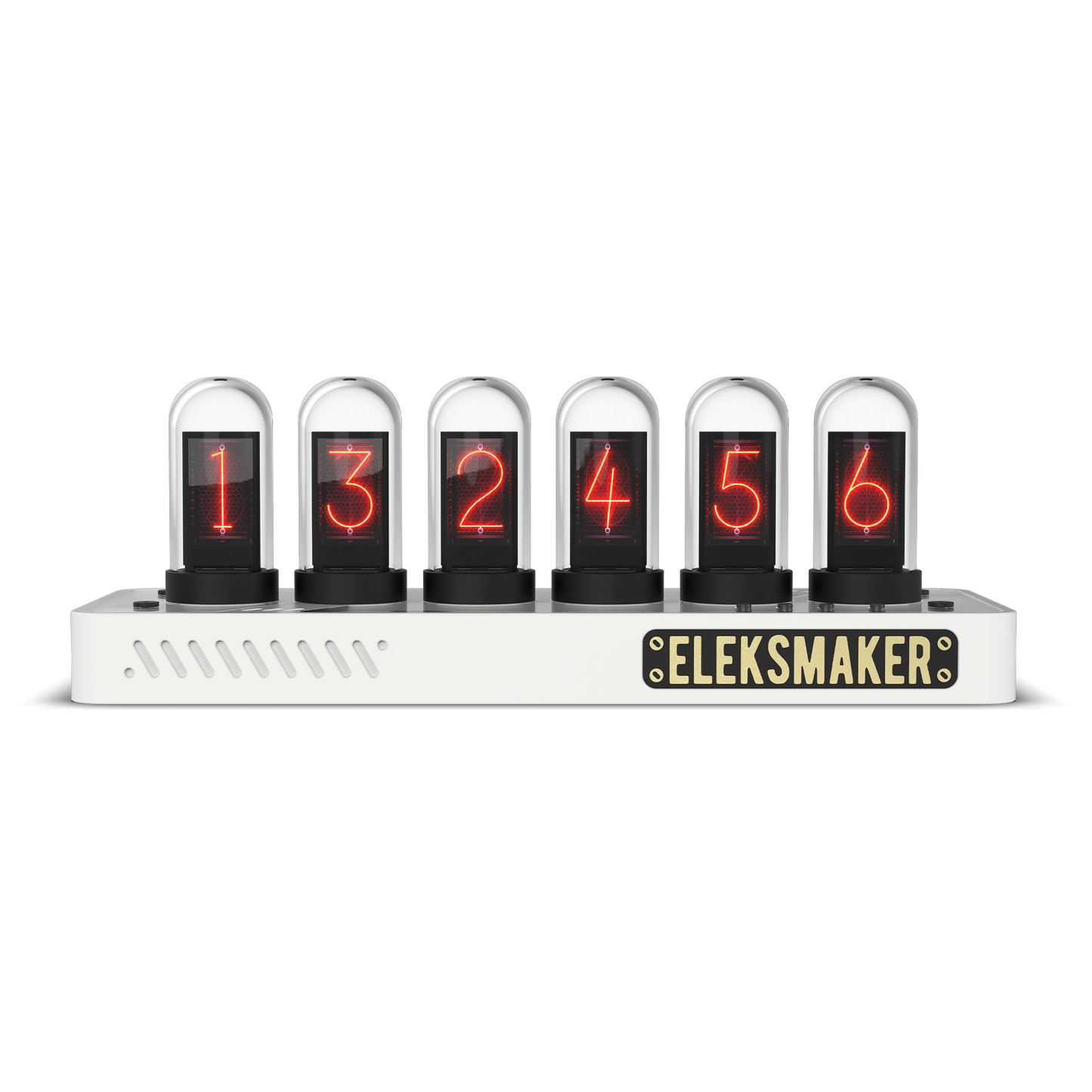 EleksMaker EleksTube IPS PR3 — Just White Edition Nixie Tube Clock