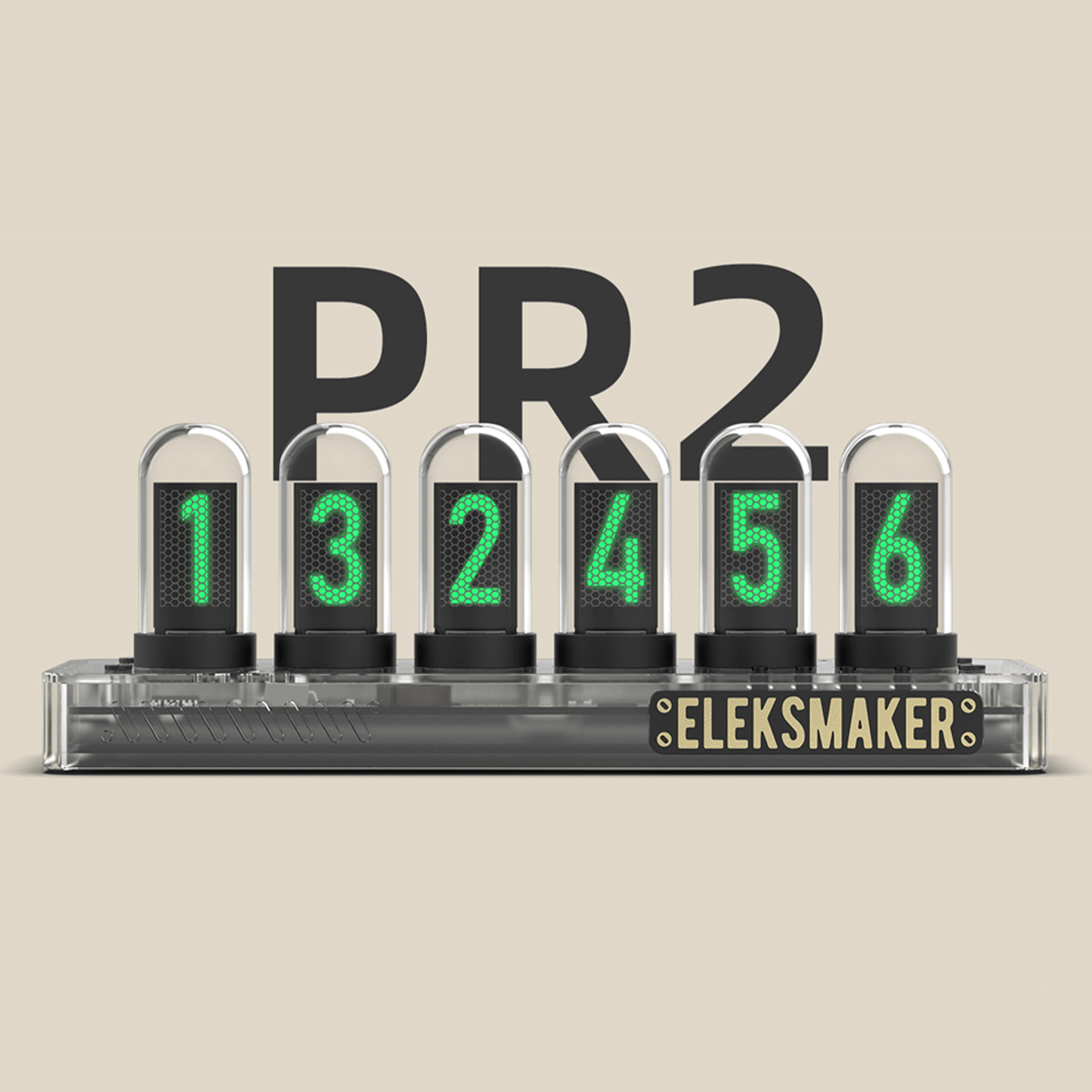 EleksMaker EleksTube IPS PR2 — Transparent Edition Nixie Tube Clock