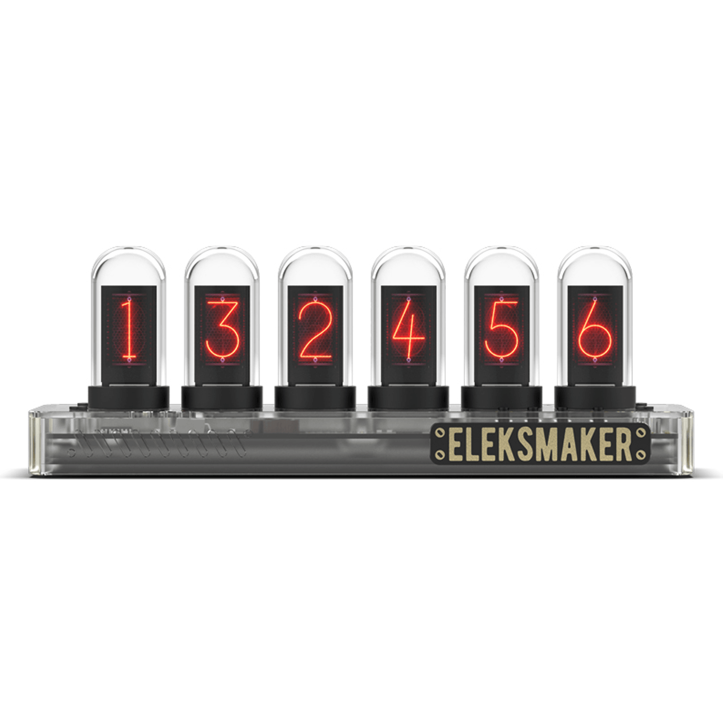 EleksMaker EleksTube IPS PR2 — Transparent Edition Nixie Tube Clock