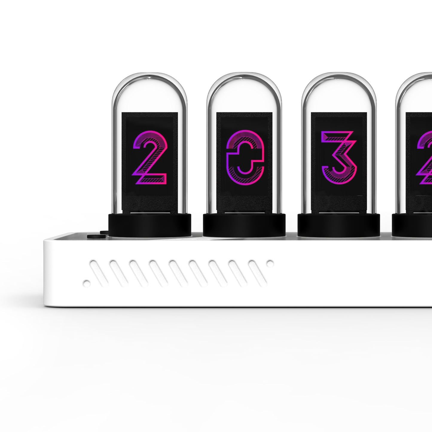EleksMaker EleksTube IPS PR3 — Just White Edition Nixie Tube Clock