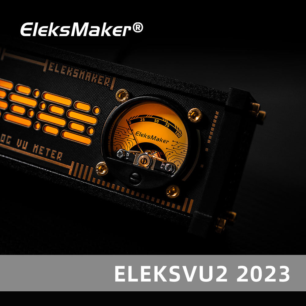 EleksMaker EleksVU2 2023 — Retro Analog VU Meter with RGB Ambient Light