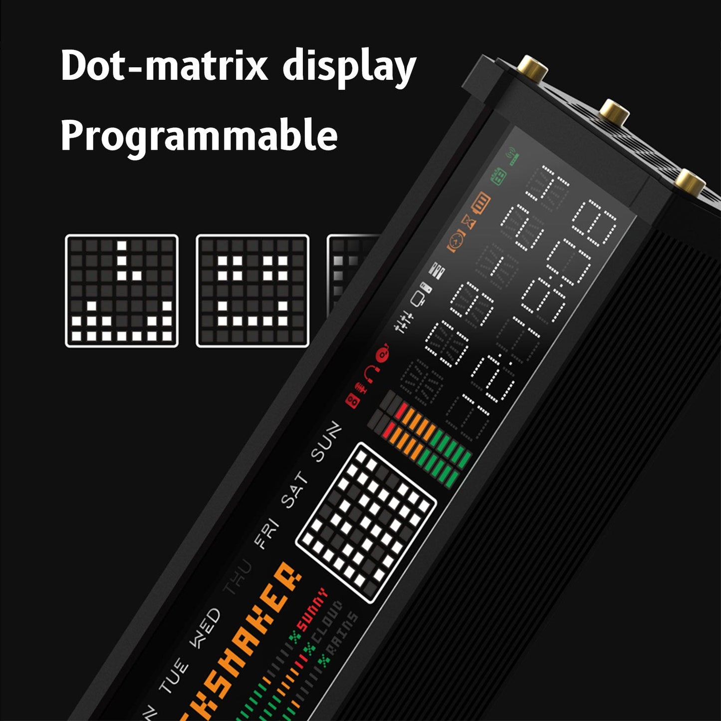 EleksMaker EleksWFD 2 — Smart VFD Clock with Hardware Monitor Lamp; Weather