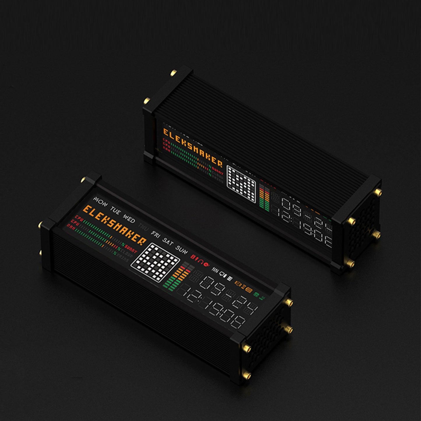 EleksMaker EleksWFD 2 — Smart VFD Clock with Hardware Monitor Lamp; Weather