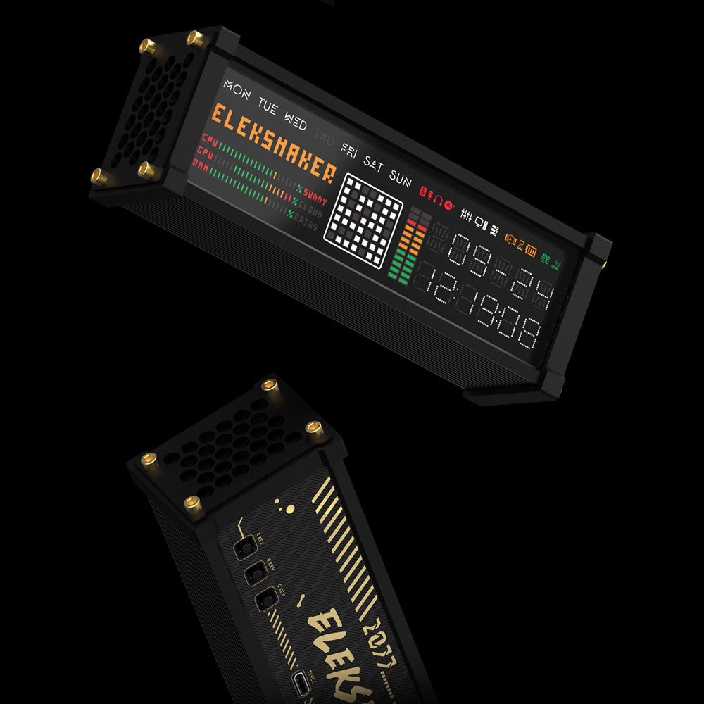 EleksMaker EleksWFD 2 — Smart VFD Clock with Hardware Monitor Lamp; Weather