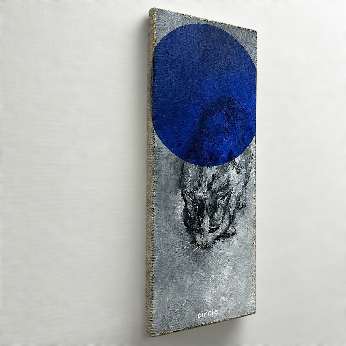 【絵画】井上 暁登（Akito INOUE)「思案は猫と飛ぶ」