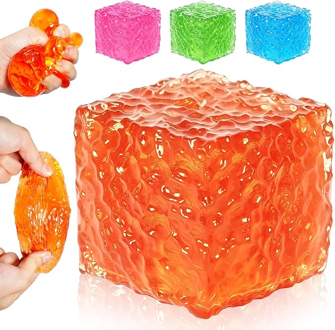 Ice Cube Squishy Toy /  氷のキューブ型スクイーズトイ