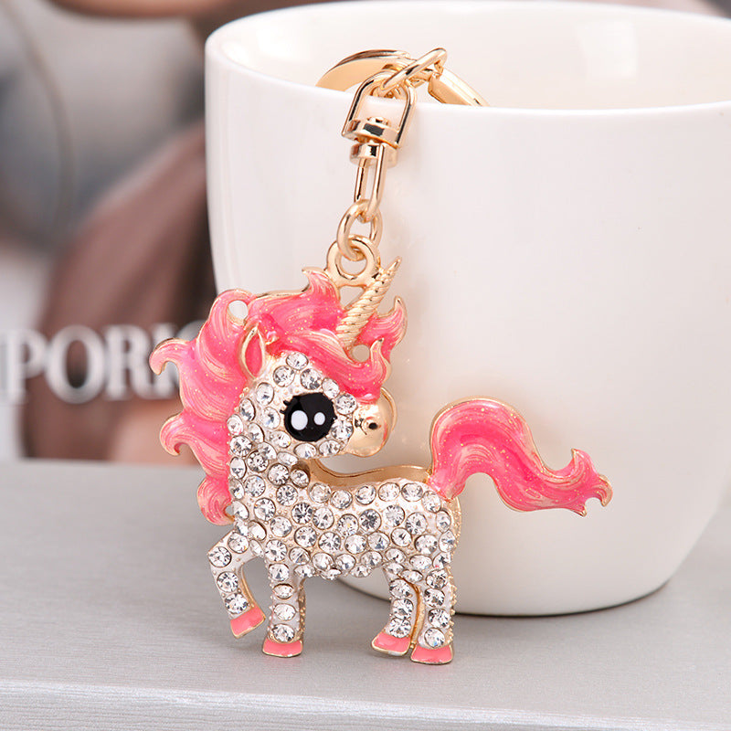 Little Pony Rhinestone, Stainless Steel  keychain