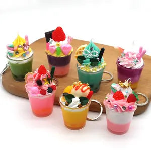 Dessert Drink 3D Keychain / デザートドリンク 3D キーリング