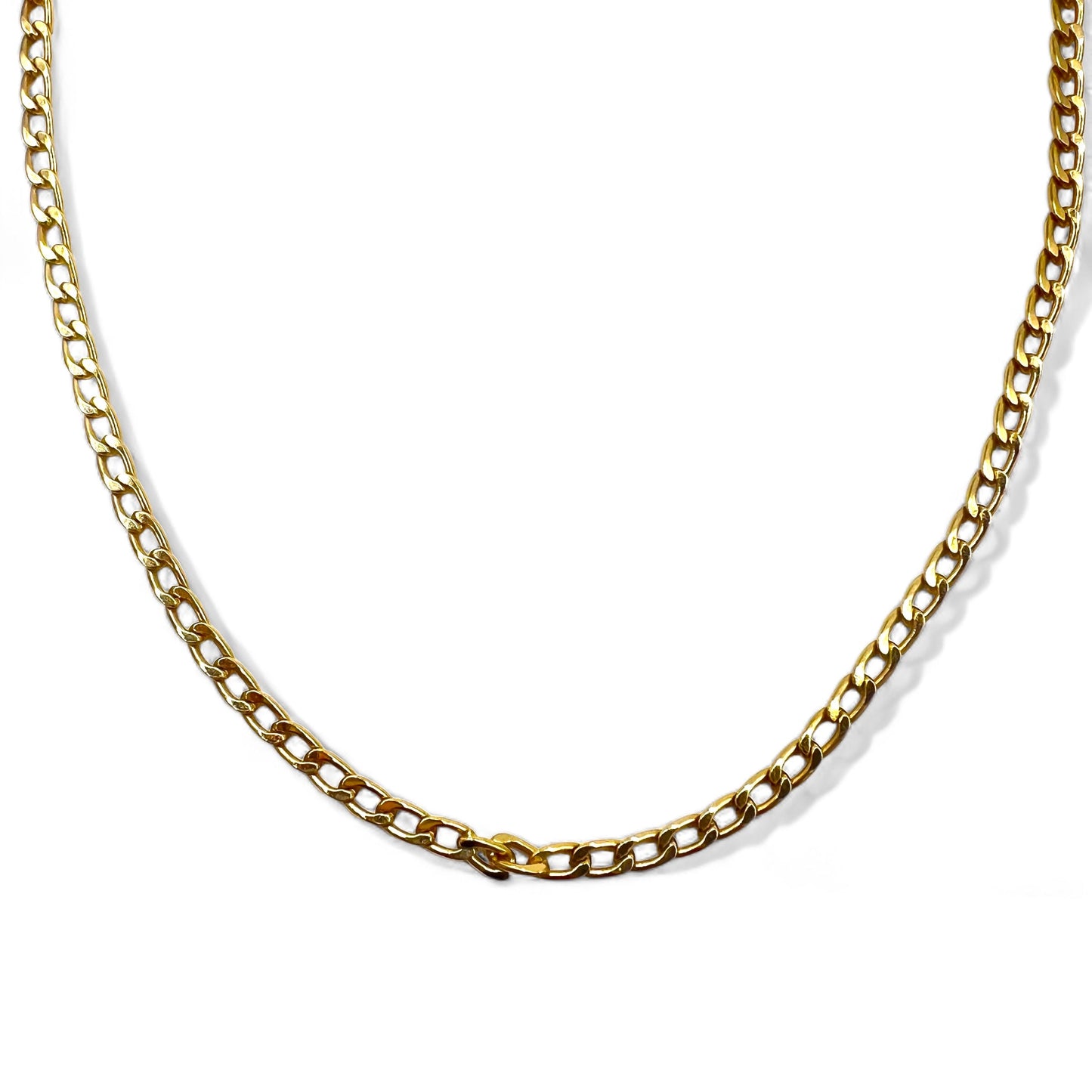 Christian Dior German-made vintage kihei chain necklace, gold, GERMANY stamped