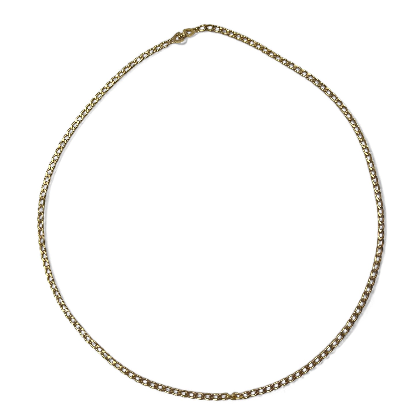 Christian Dior German-made vintage kihei chain necklace, gold, GERMANY stamped