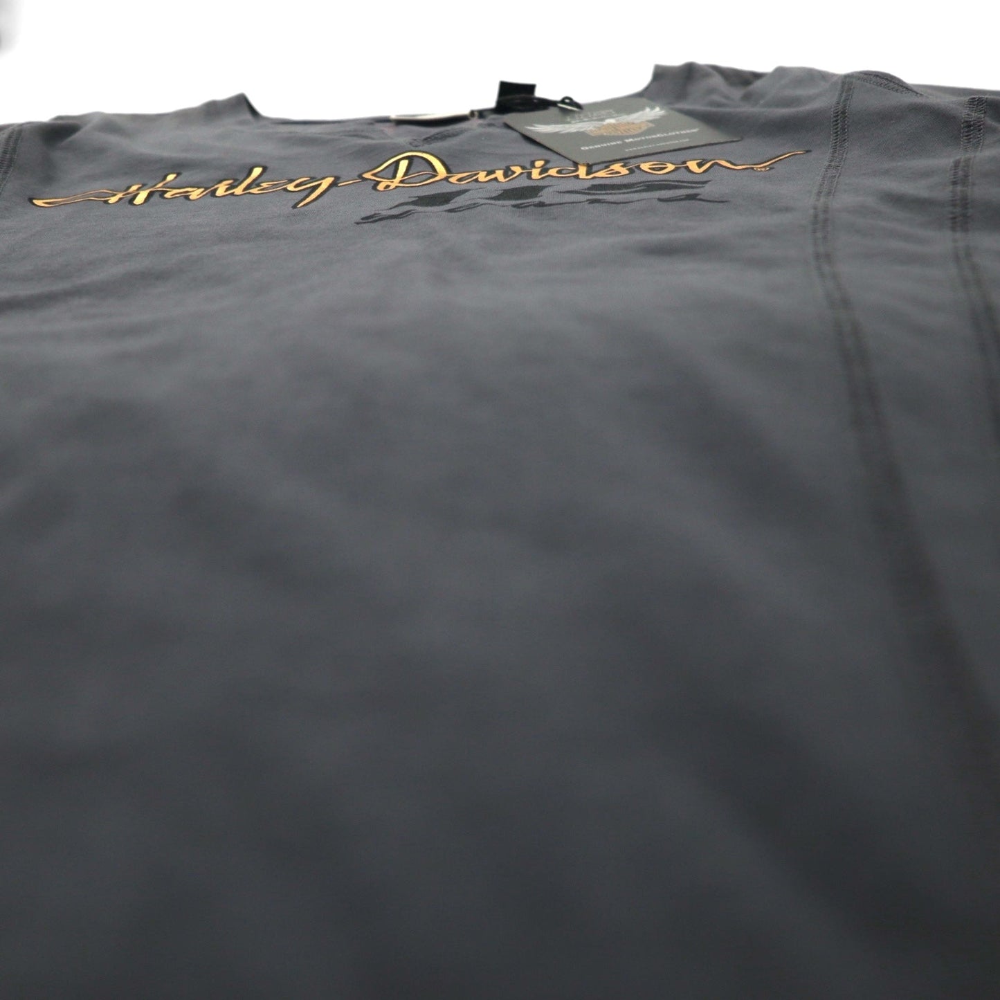 HARLEY DAVIDSON ロゴプリントTシャツ M グレー コットン 115周年記念モデル 未使用品