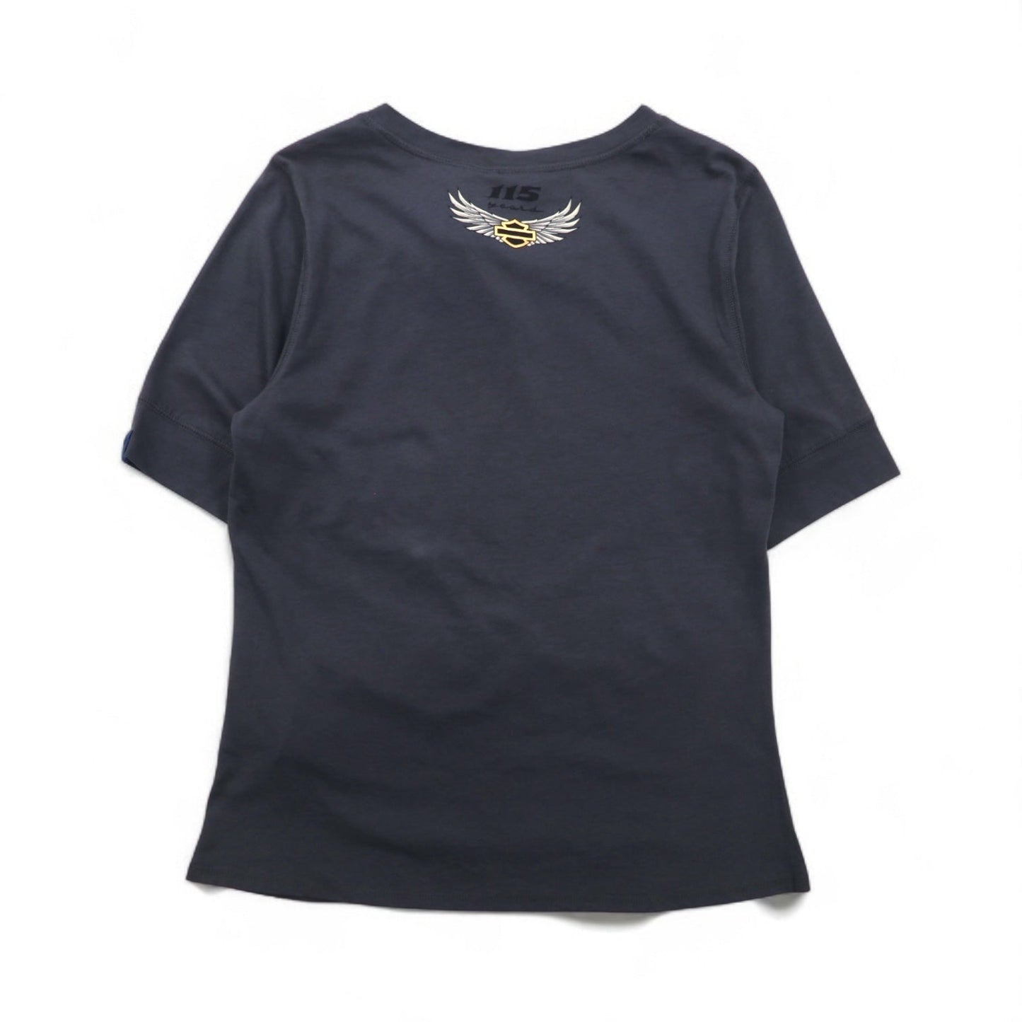 HARLEY DAVIDSON ロゴプリントTシャツ M グレー コットン 115周年記念モデル 未使用品
