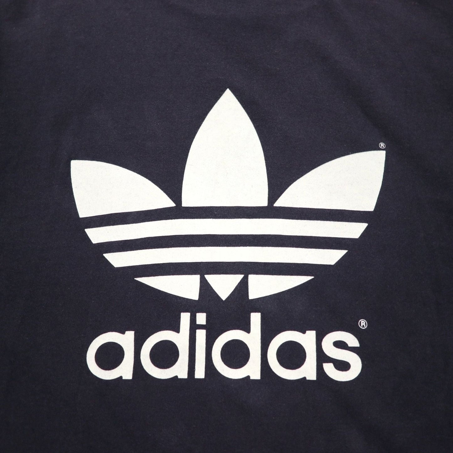 adidas 80年代 USA製 トレフォイル 両面プリント Tシャツ 2XL ブラック シングルステッチ ビッグサイズ