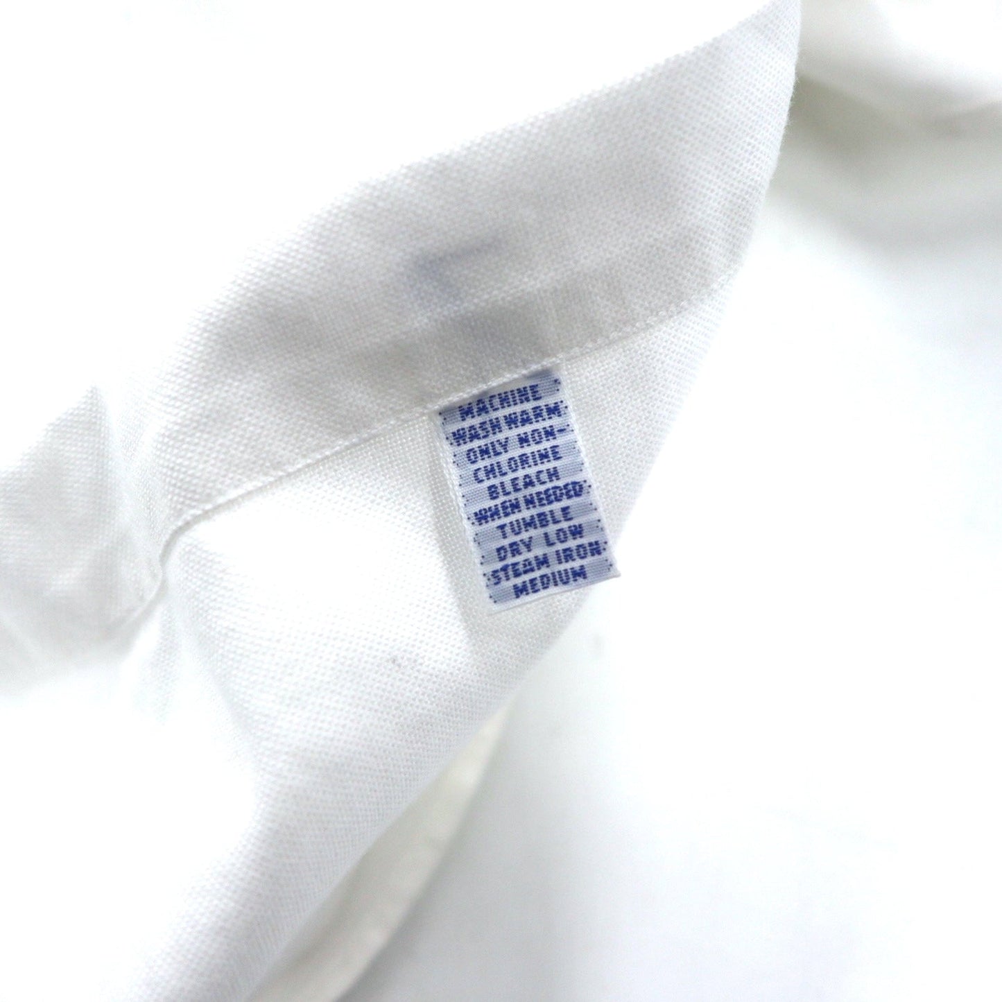 RALPH LAUREN 90s YARMOUTH Oxford Button-Down Shirt, Size XL, White Cotton, Small Pony Embroidery, Made in Jamaica