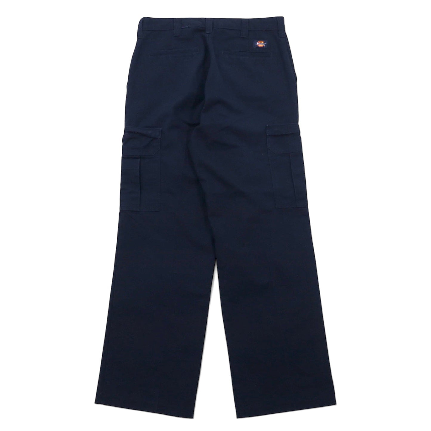 Dickies Cargo Work Pants, Size 32, Navy Polyester Cotton Chino, 2112372