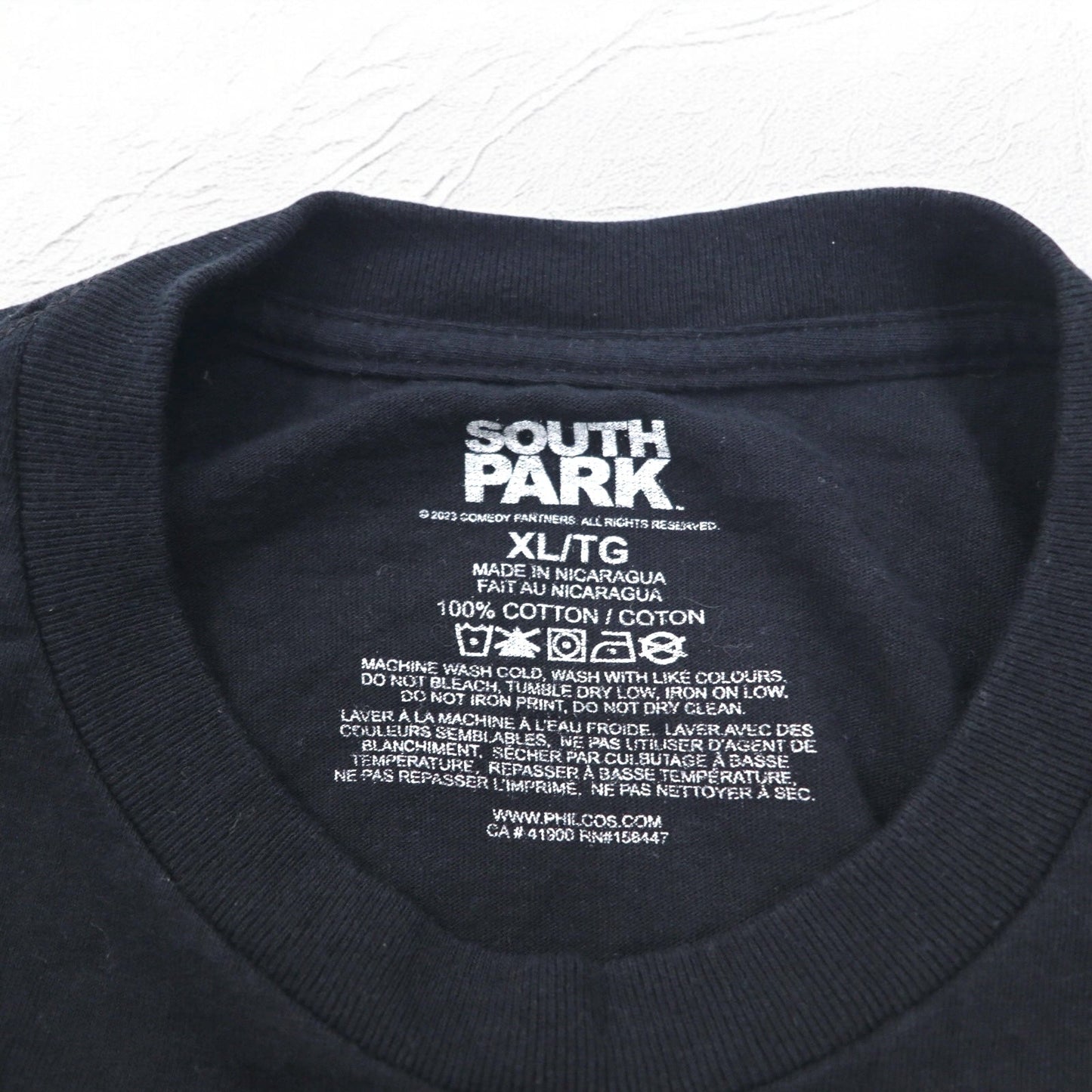 SOUTH PARK サウスパーク アニメ キャラクター プリント Tシャツ XL ブラック YOU CAN SUCK MY BALLS ニカラグア製
