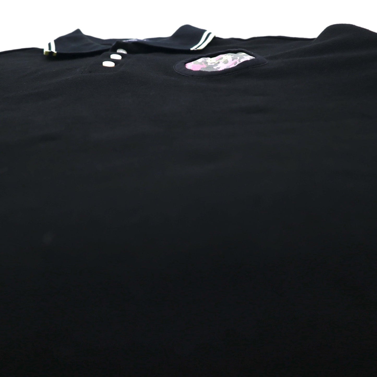 FRED PERRY × AKANE UTSUNOMIYA ワイドシルエット ポロシャツ S ブラック コットン 鹿の子 Pique Shirt F5334 日本製
