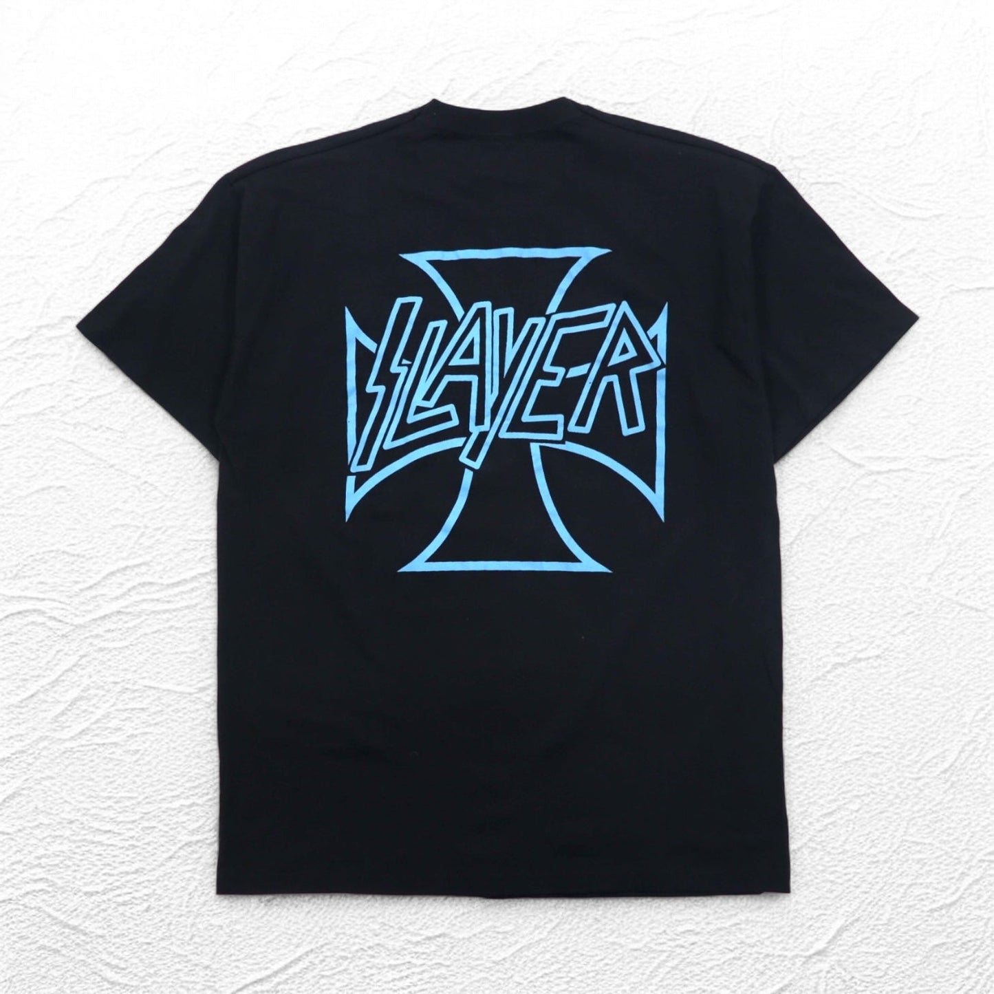 SLAYER スレイヤー バンド Tシャツ L ブラック コットン 両面プリント スカル FRUIT OF THE LOOM モロッコ製