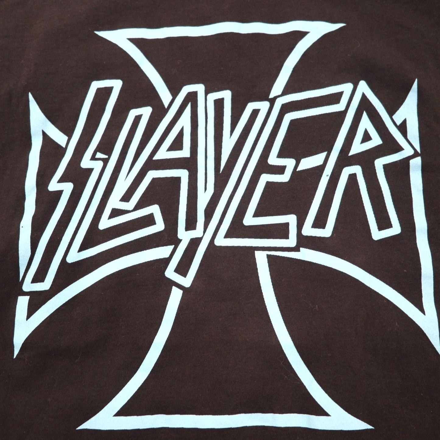 SLAYER スレイヤー バンド Tシャツ L ブラック コットン 両面プリント スカル FRUIT OF THE LOOM モロッコ製