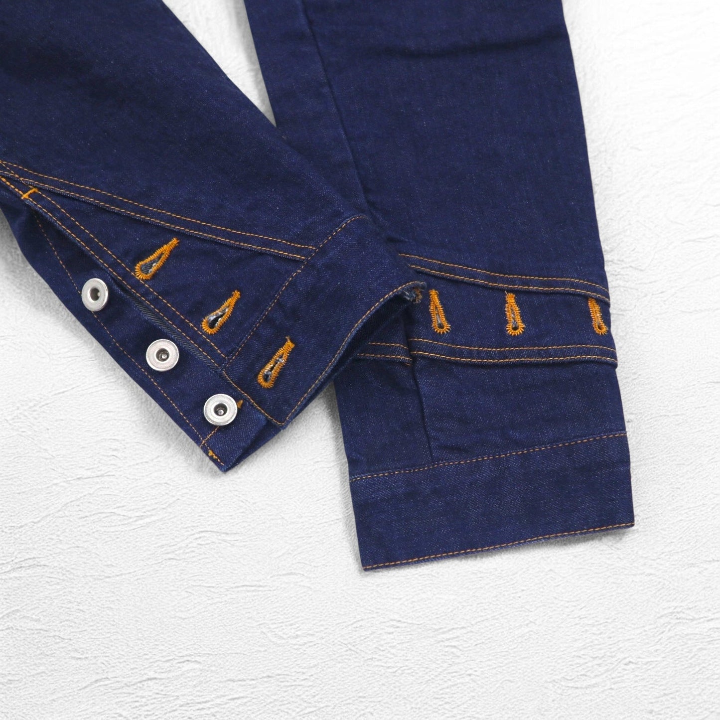 WhoWhat Puzzle Denim Pants, Size S, Indigo Blue, Stretch, Made in Japan