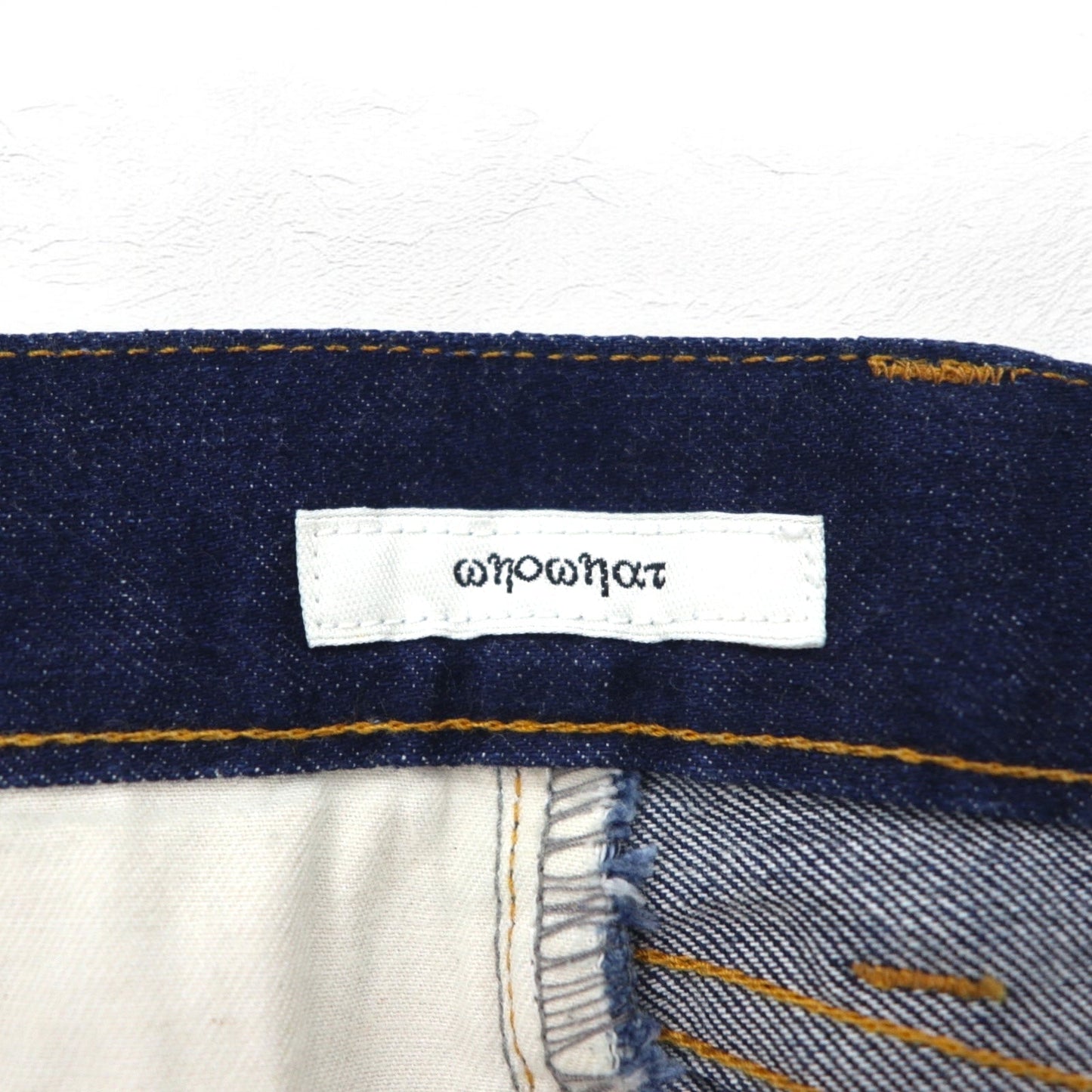WhoWhat Puzzle Denim Pants, Size S, Indigo Blue, Stretch, Made in Japan