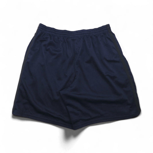 Champion メッシュ ゲームパンツ ショートパンツ 2XL ネイビー サイドライン ワンポイントロゴ エルサルバドル製
