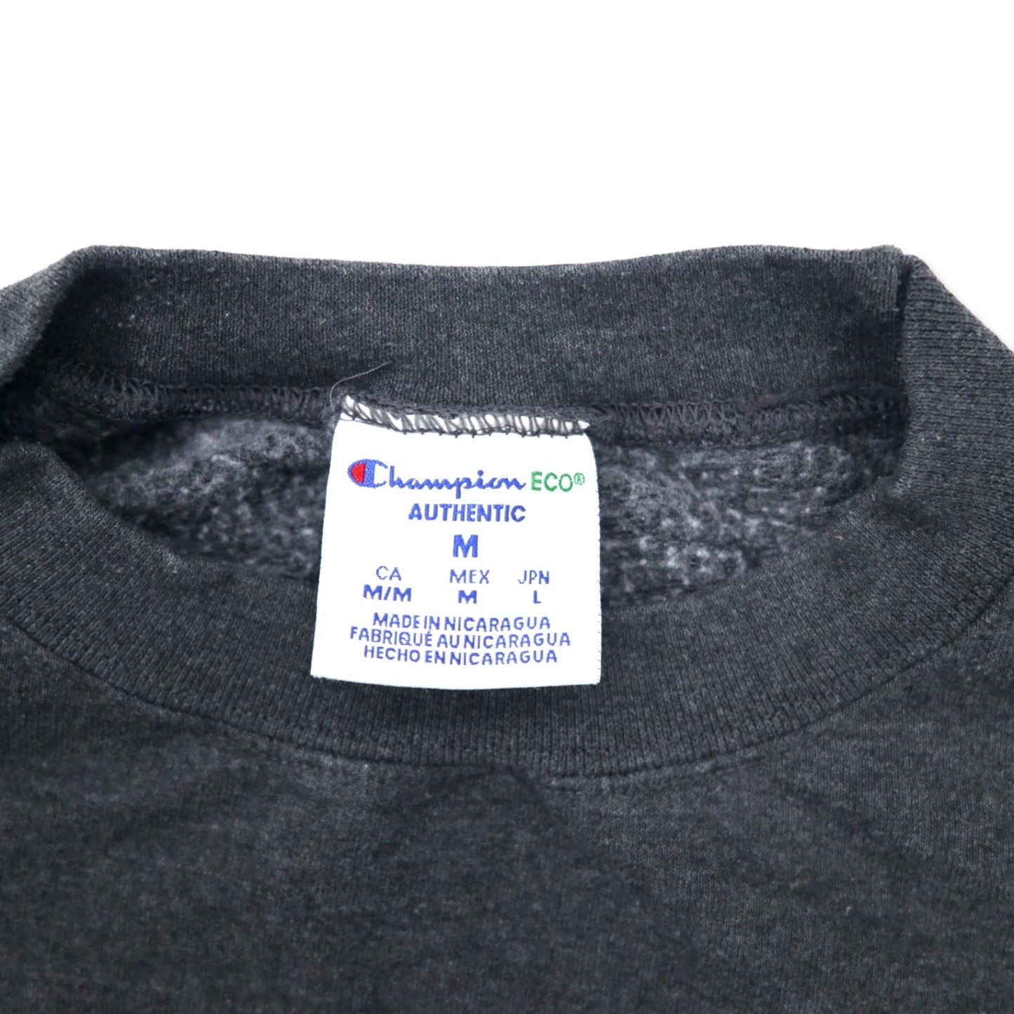 Champion ECO College Embroidered Sweatshirt, Size L, Gray Cotton, ENDICOTT Arch Logo