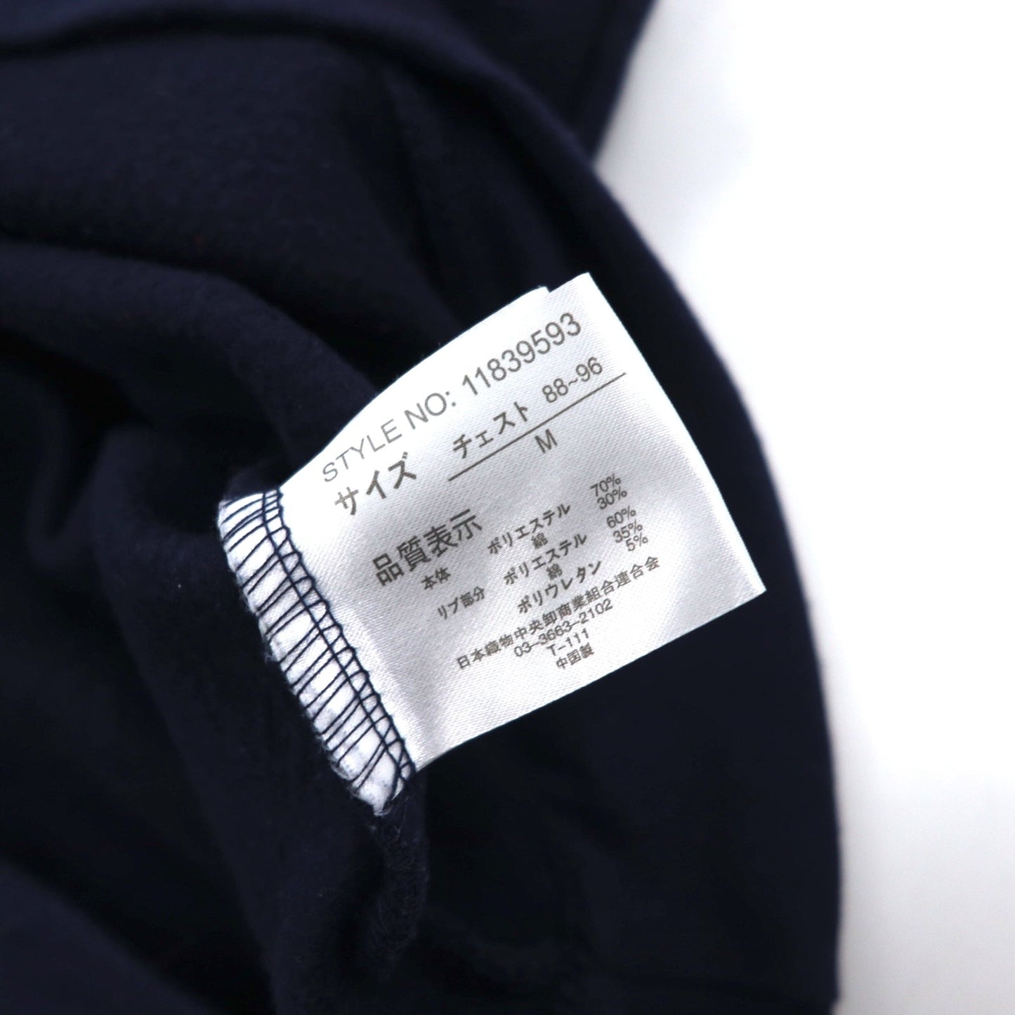 PLENTY TOUGH SPORT 90s Half-Zip Sweatshirt, Size M, Navy, Tricolor, Fleece-Lined, Tape Logo