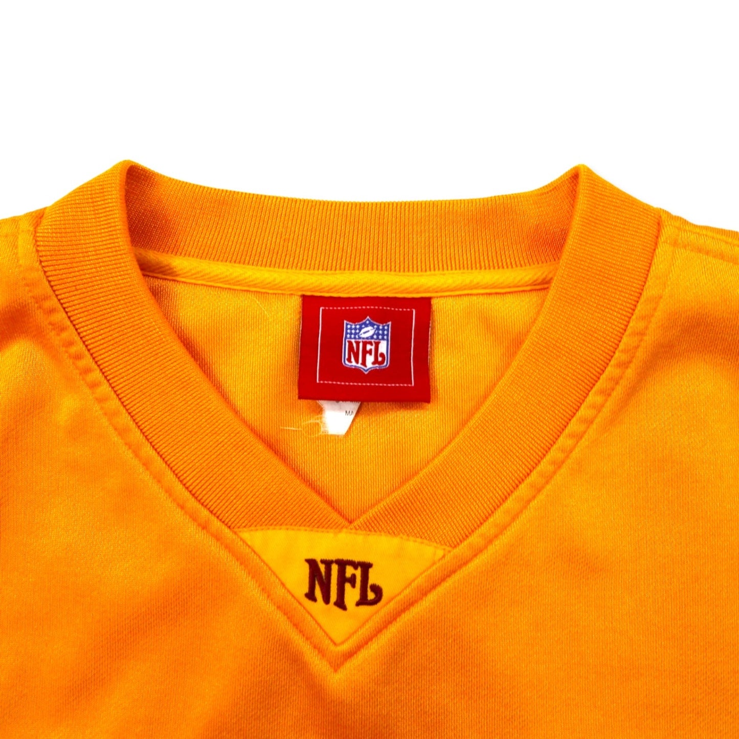 NFL Game Shirt, XL, Yellow Polyester, RED SKINS, Oversized