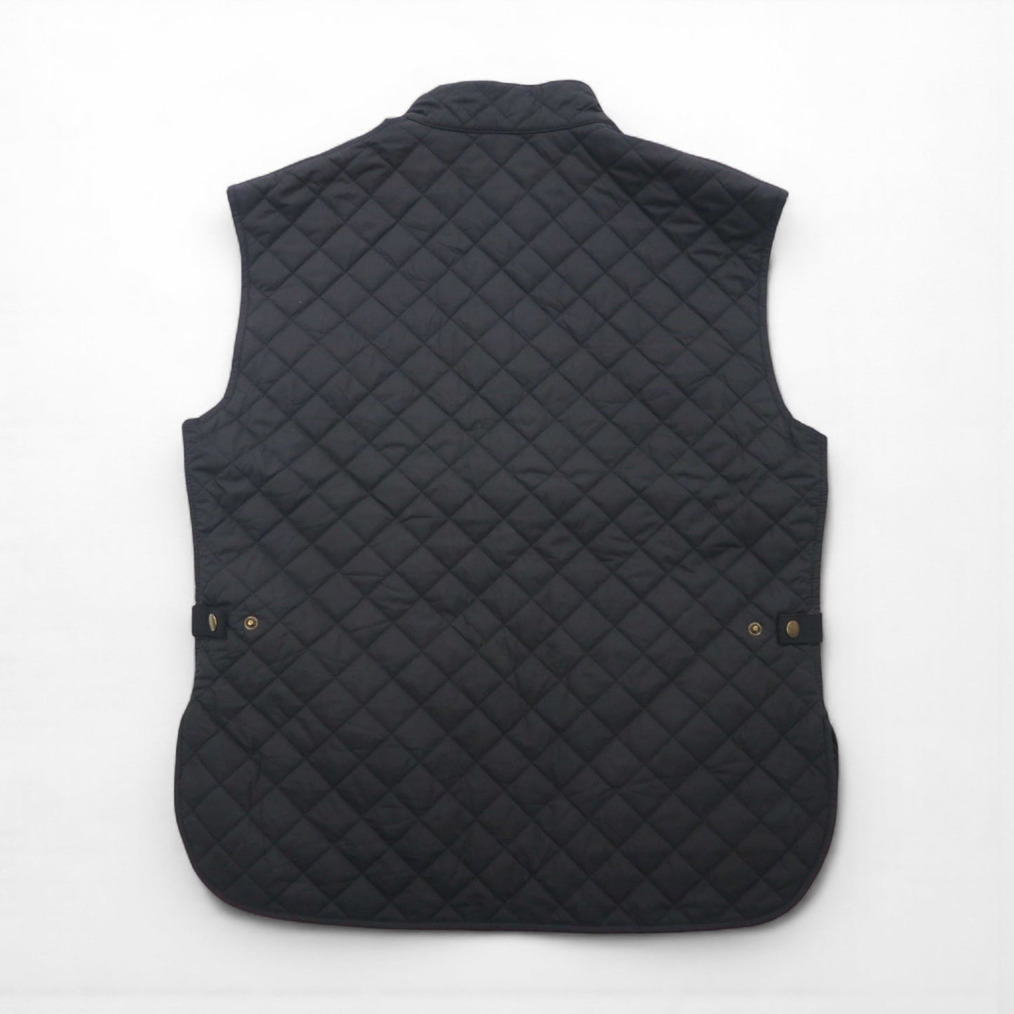 BELSTAFF キルティング ベスト 2XL ブラック 中綿 スナップボタン フラップポケット Gold Label