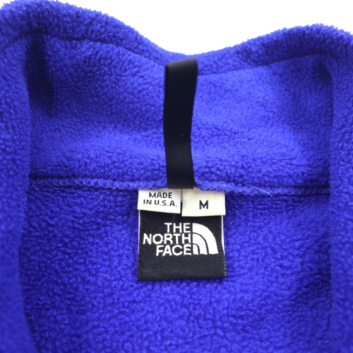 THE NORTH FACE 90年代 USA製 ポーラテック POLARTEC フリースジャケット M ブルー ジップポケット