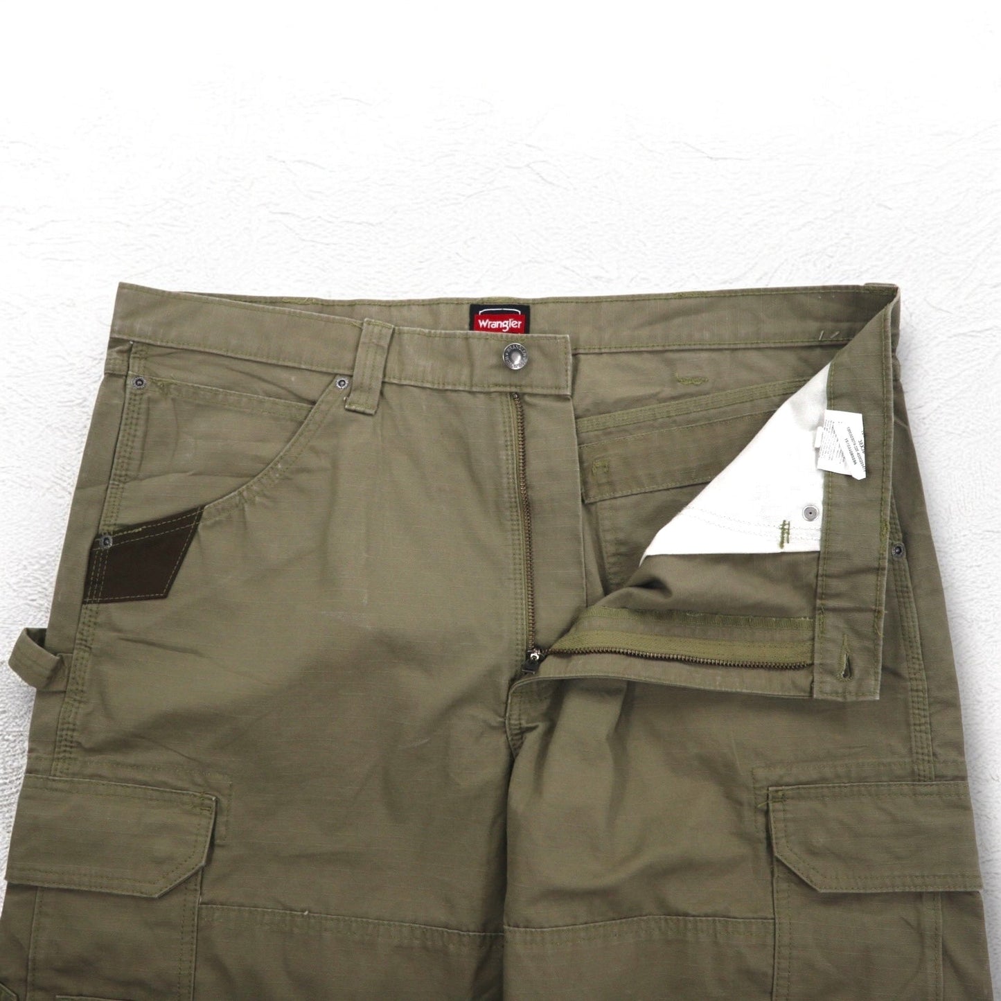 Wrangler Workwear Ripstop Cargo Pants, XL, Khaki Cotton, 10WMWR1BR