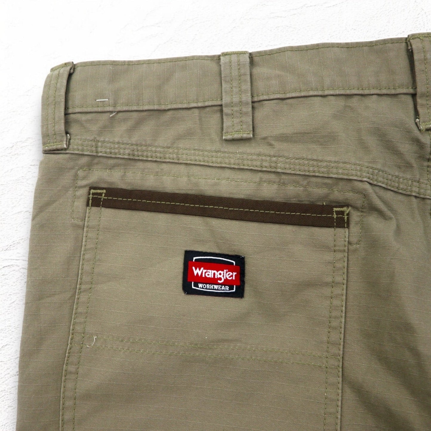 Wrangler Workwear Ripstop Cargo Pants, XL, Khaki Cotton, 10WMWR1BR