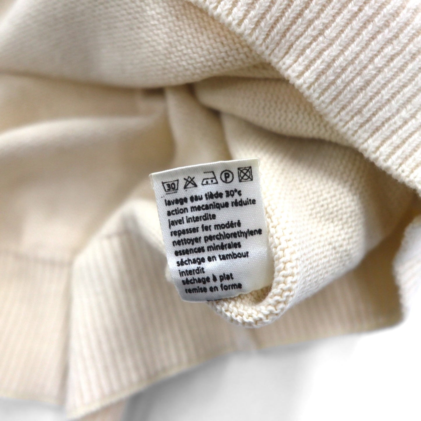 LACOSTE チルデン ニット ベスト L ホワイト コットン Vネック アーガイル柄