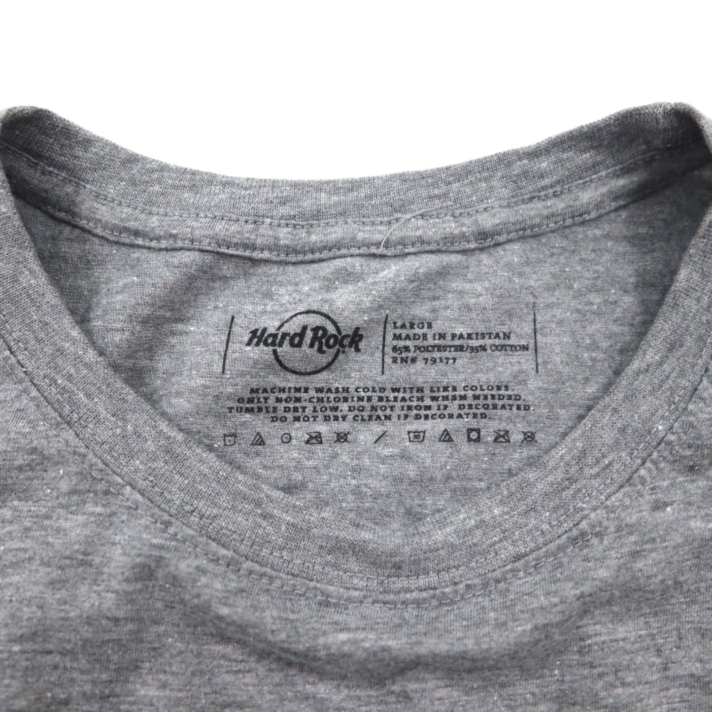 Hard Rock CAFE レコード プリント Tシャツ L グレー コットン UNITED WE ROCK