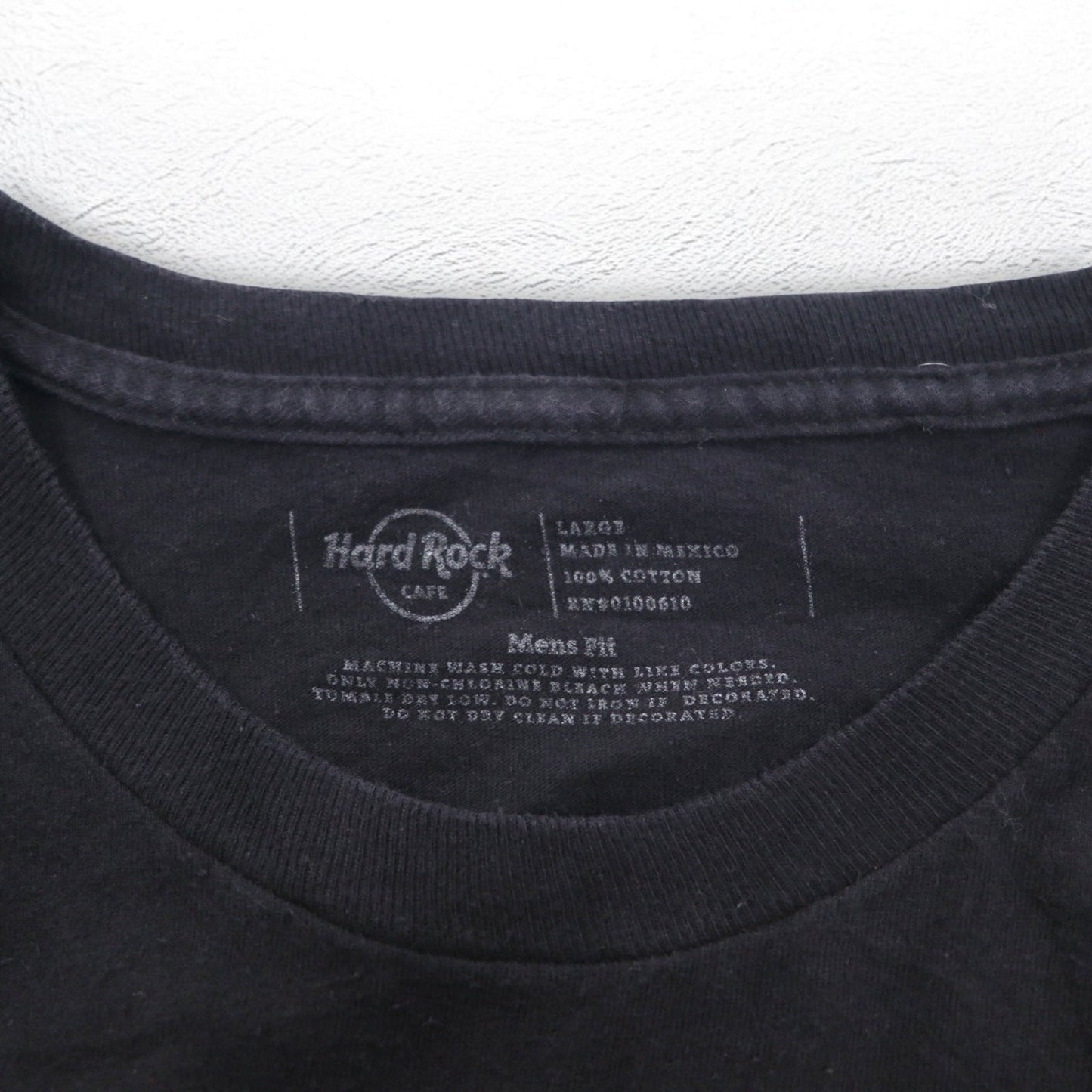 Hard Rock Cafe Logo Print T-Shirt, Size L, Black Cotton, BALTIMORE, Made in Mexico