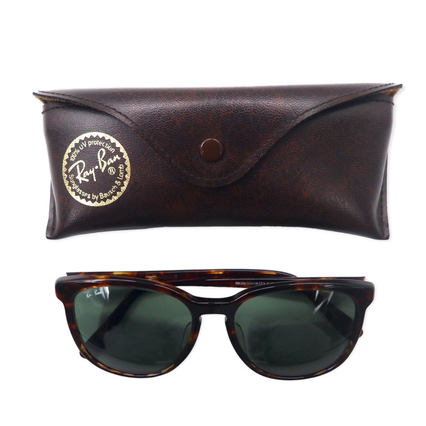 Ray-Ban TRADITIONALS Boston Sunglasses, Brown Tortoiseshell, HAMILTON (#11), 54□18, Made by B&L