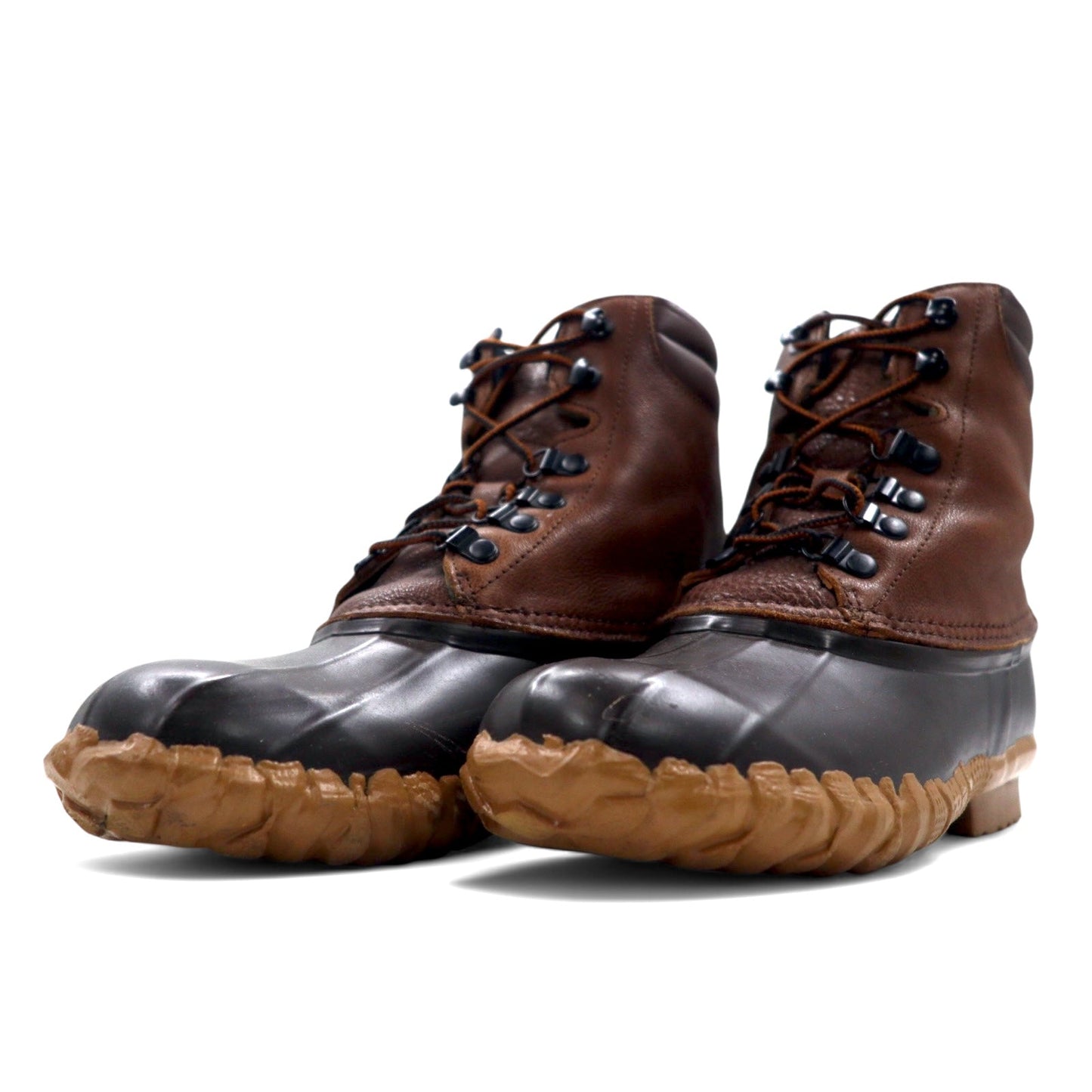 SISII Bean Boots Rain Boots, Size 24cm, Brown Leather and Rubber. Available at JOURNAL STANDARD.