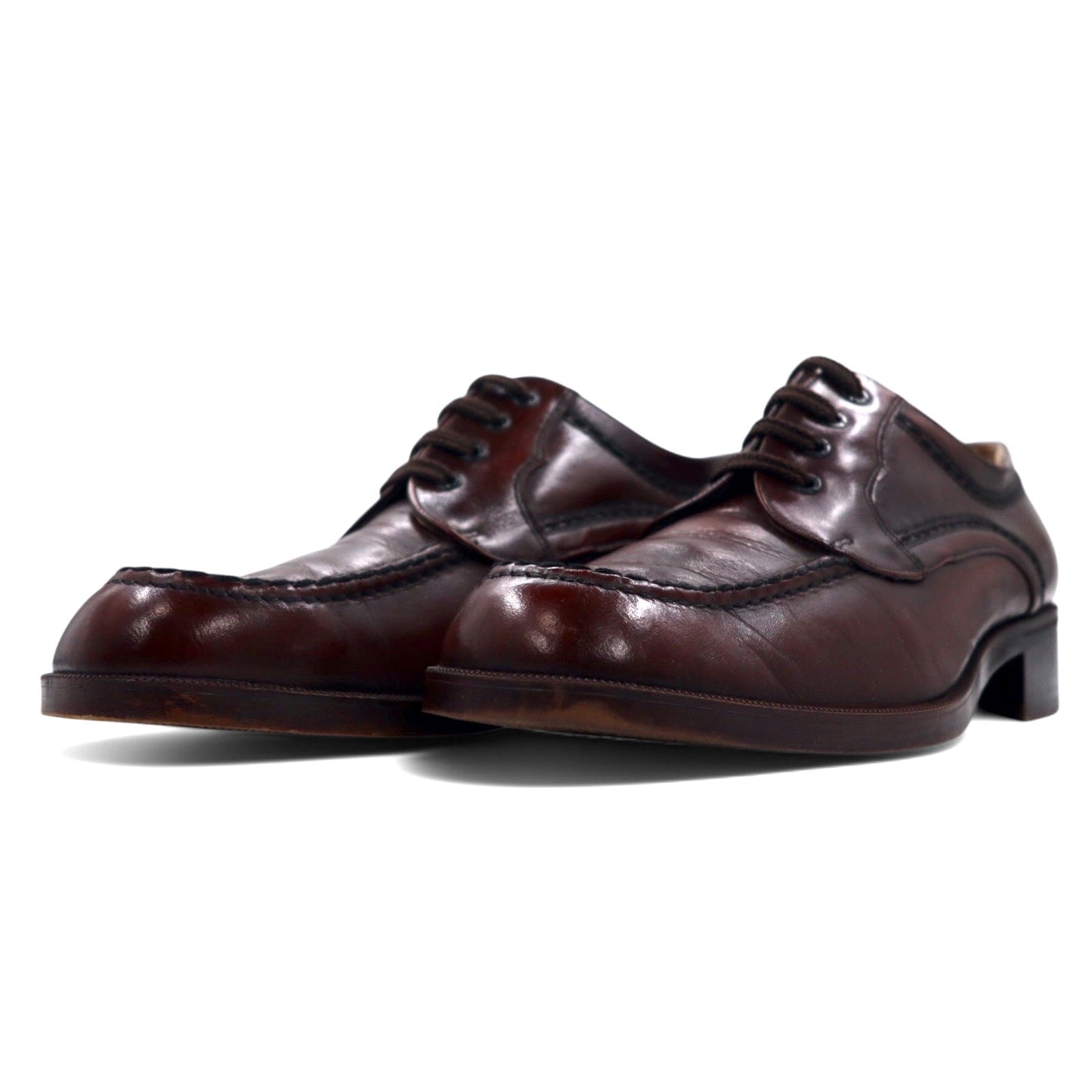 Pellet Moc Toe U-Tip Dress Shoes, Wingtip, Size 28cm, Dark Brown