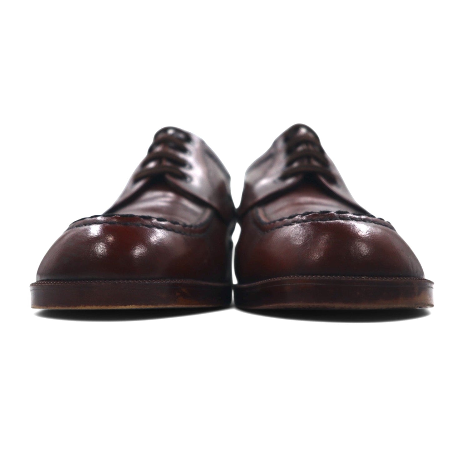 Pellet Moc Toe U-Tip Dress Shoes, Wingtip, Size 28cm, Dark Brown