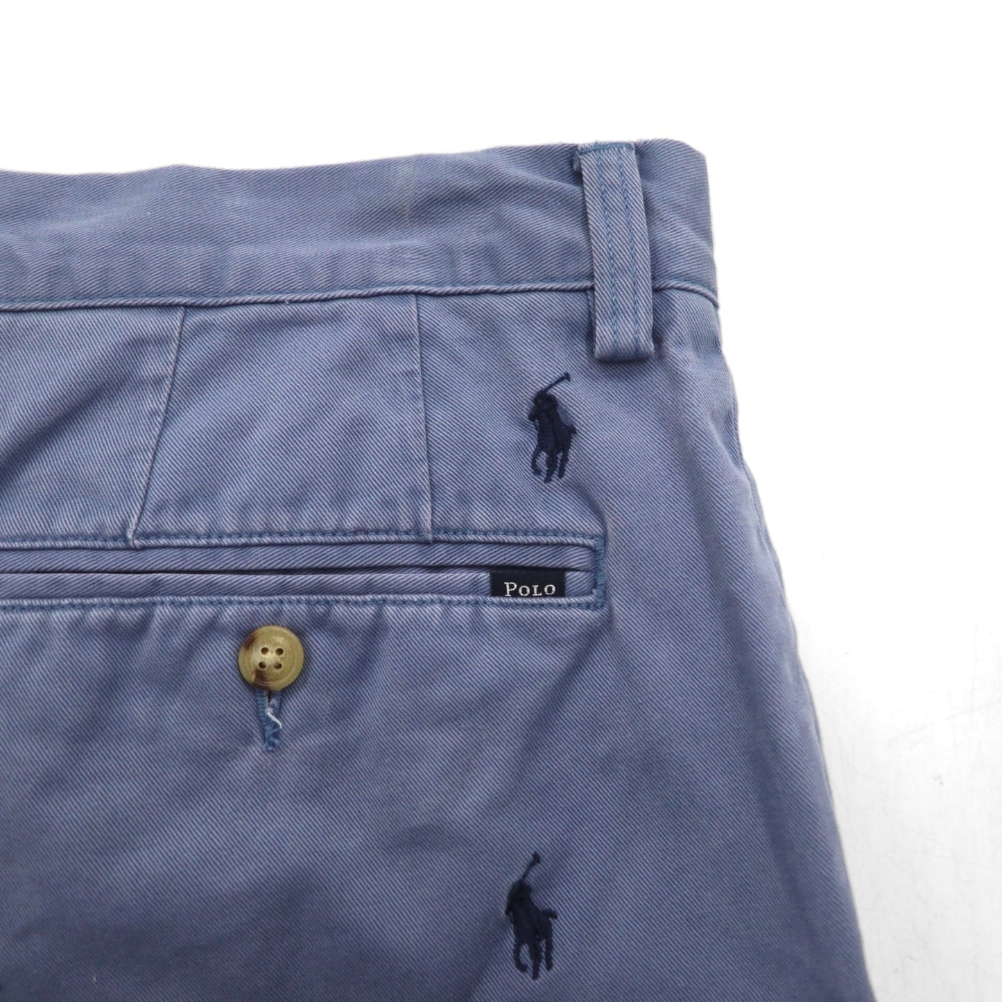 POLO RALPH LAUREN オールオーバーポニー 刺繍 ショートパンツ ハーフパンツ L ネイビー コットン