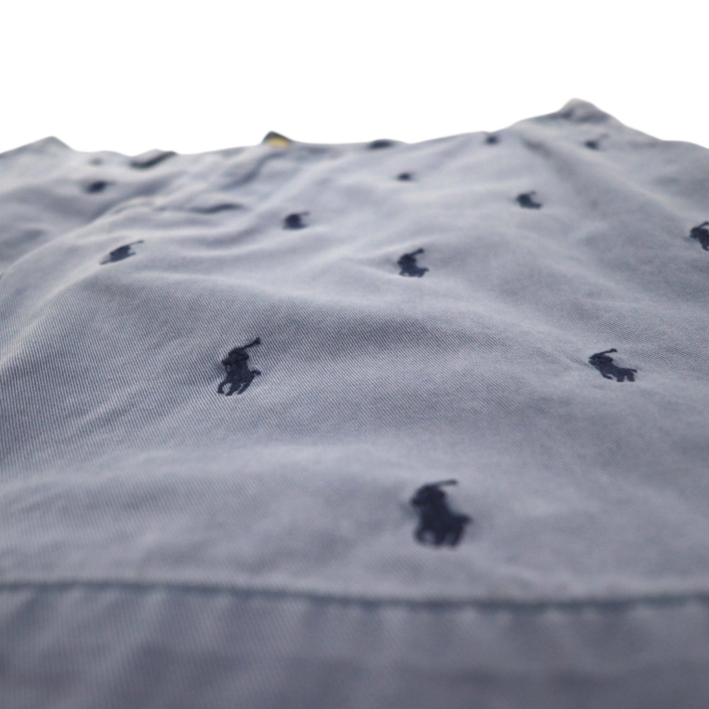 POLO RALPH LAUREN オールオーバーポニー 刺繍 ショートパンツ ハーフパンツ L ネイビー コットン