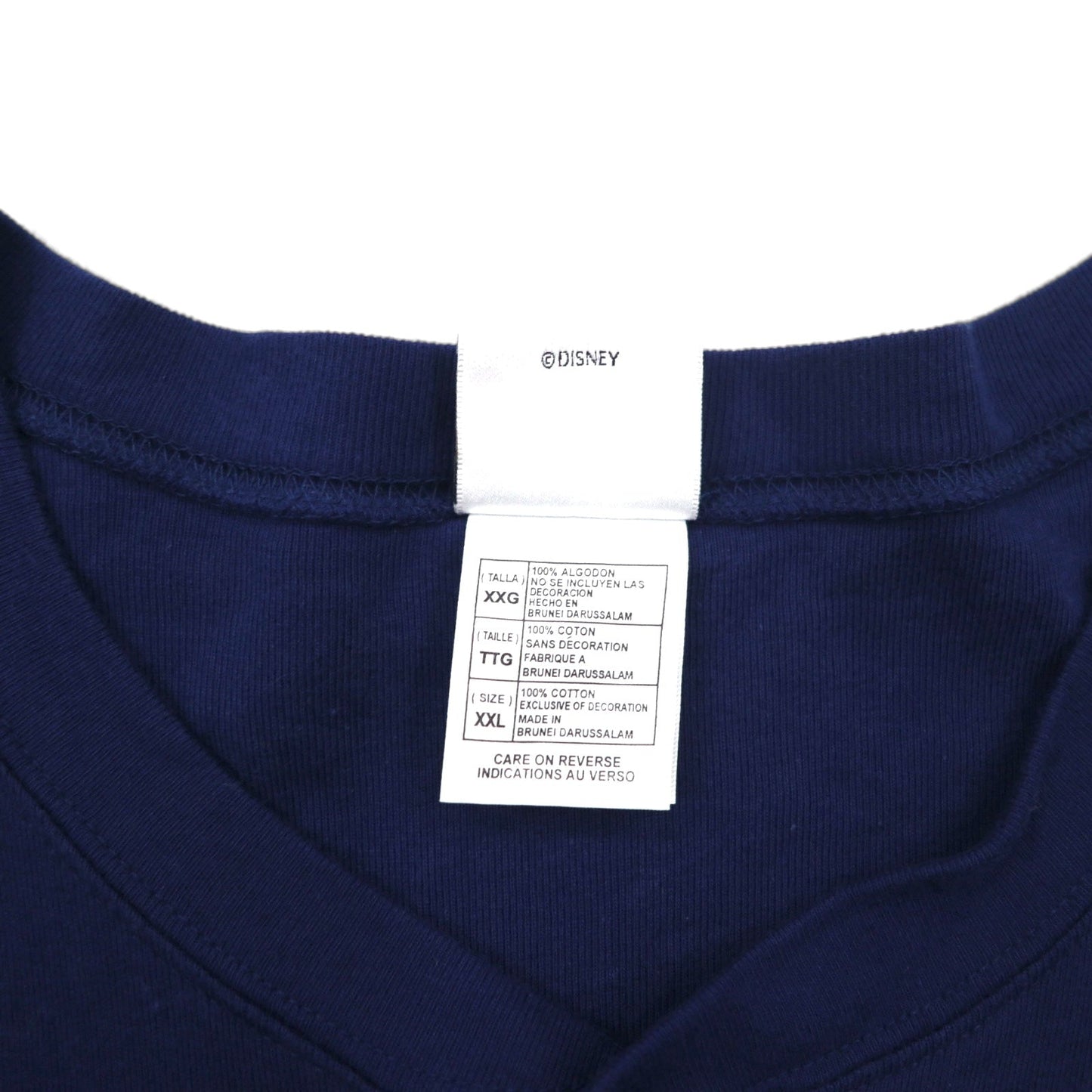 The Disney Store 90s Mickey Mouse Henley T-Shirt, Size 2XL, Navy, with One-Point Embroidery, Disney Character