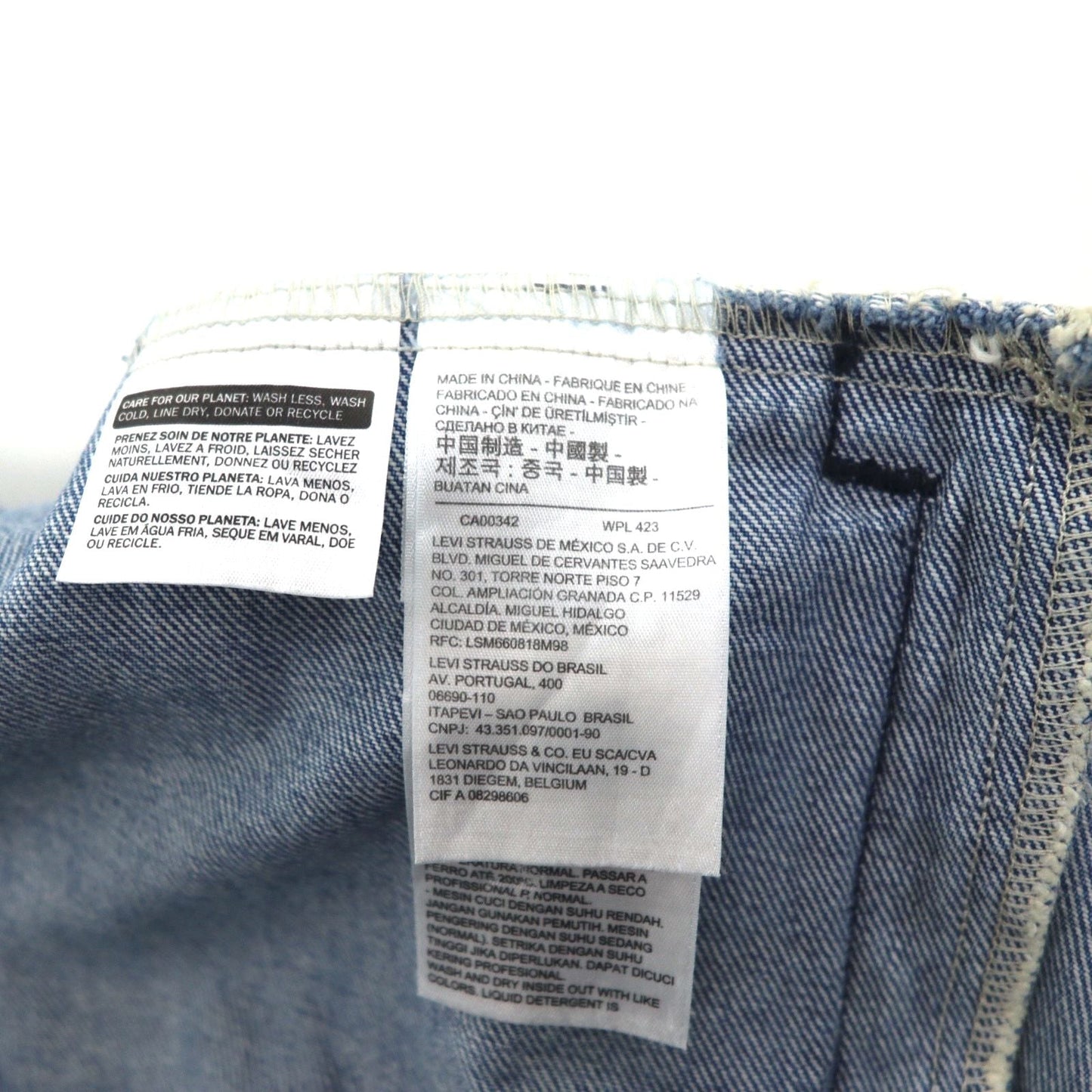 Levi's ダメージ加工 4th タイプ デニムジャケット Gジャン トラッカージャケット L インディゴ ブルー