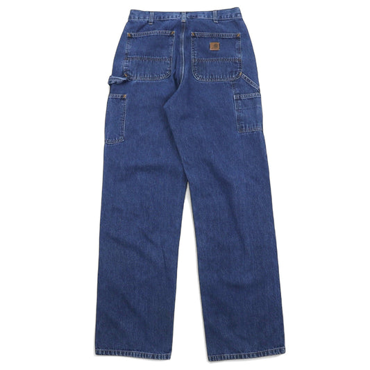 Carhartt Painter Denim Pants, Size 32, Blue Cotton, B13 Original Dungaree Fit Work Dungaree, Made in Nicaragua