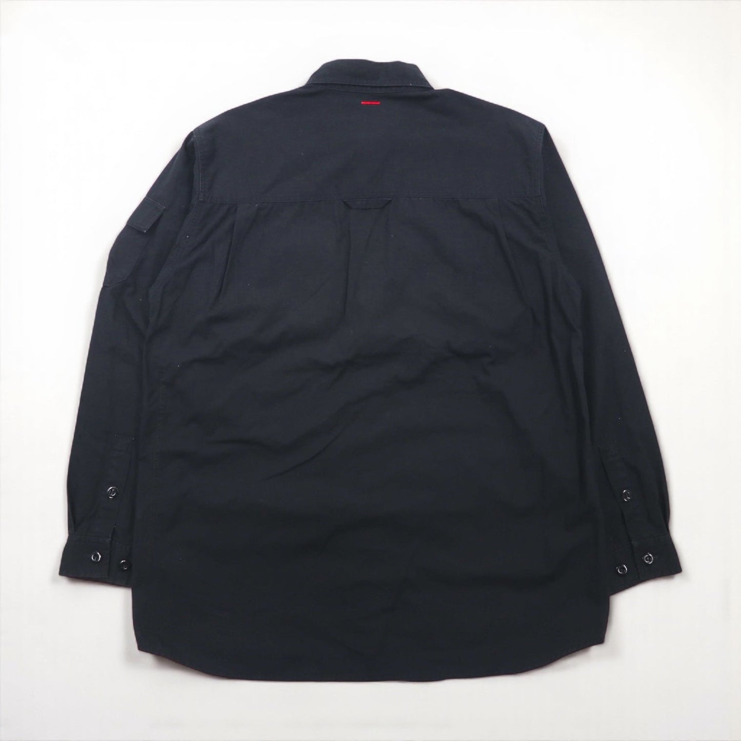 FUBU 00年代 リップストップ フィールドシャツ M ブラック ダブルポケット ユーティリティシャツ