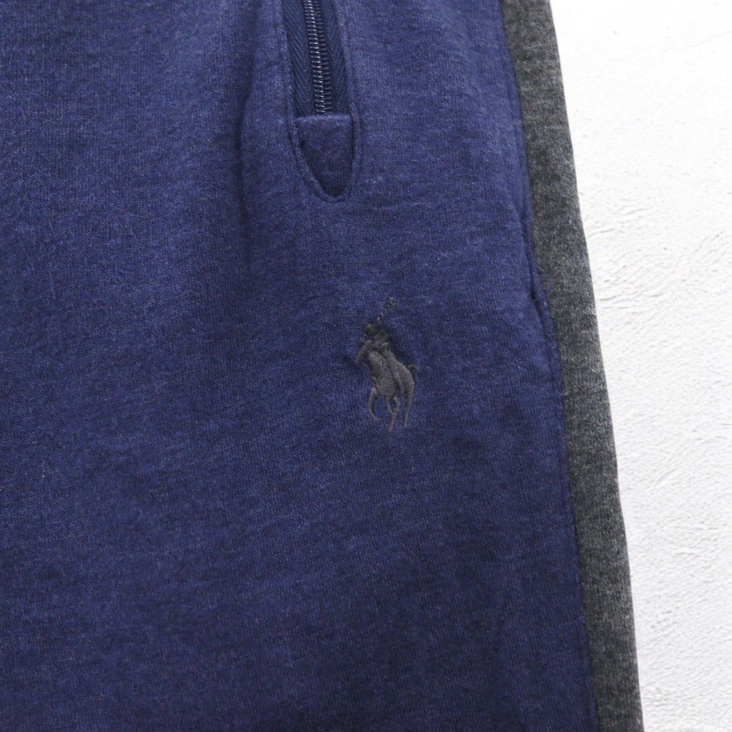 POLO RALPH LAUREN Jogger Pants, Size M, Navy, Side Stripes, Small Pony Embroidery